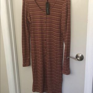 Cotton On NWT long sleeve shirt dress Medium